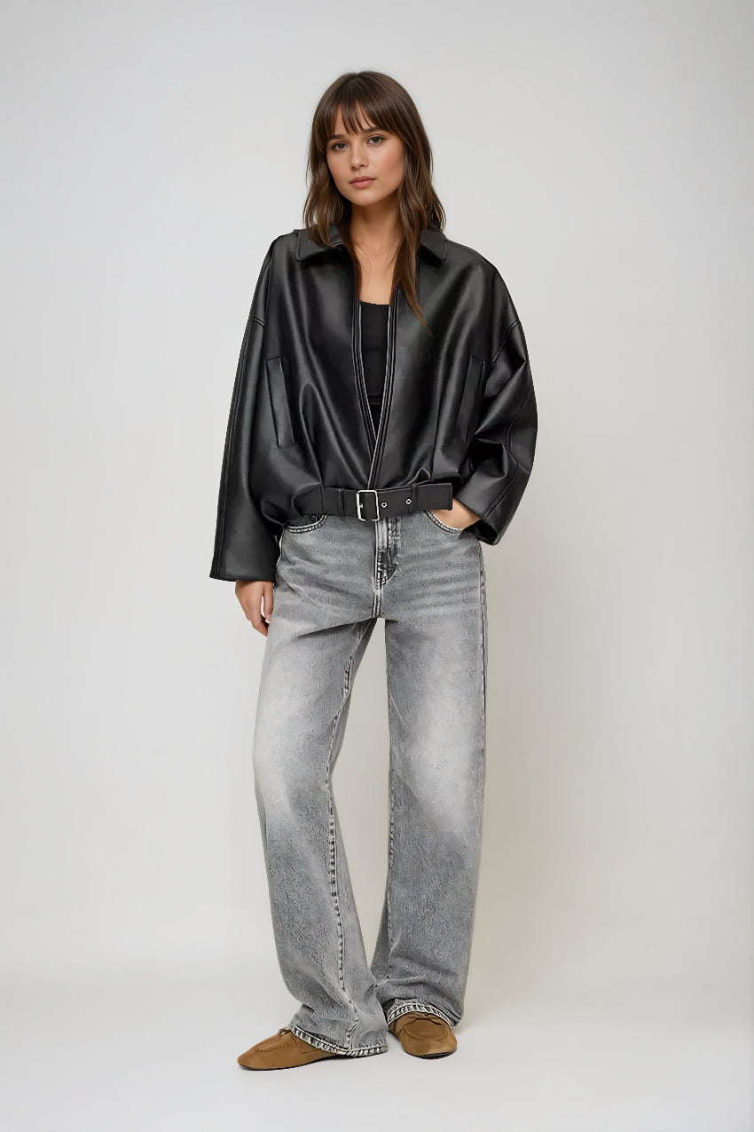 AVIATA™ | Giacca Bomber in Eco Pelle