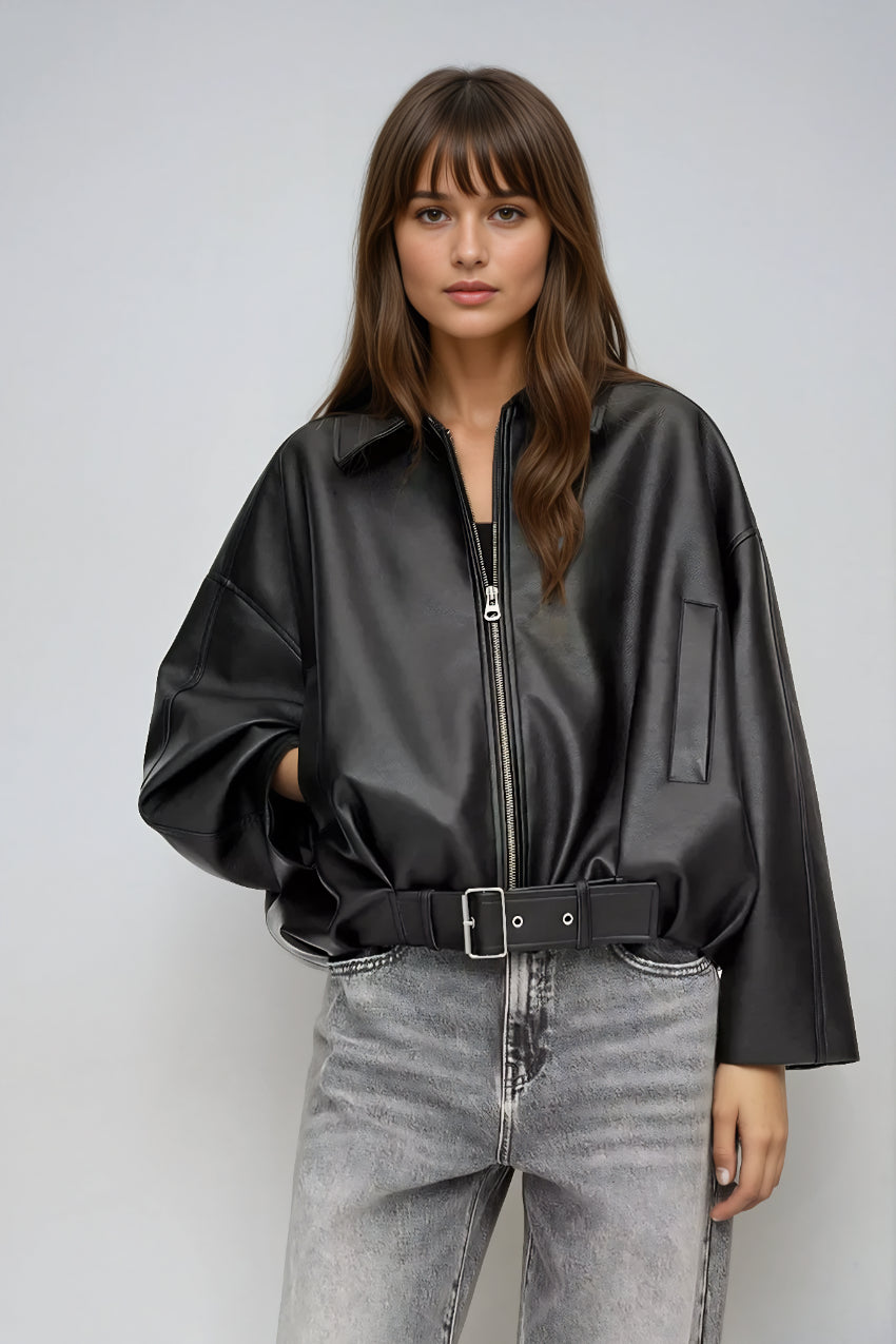 AVIATA™ | Giacca Bomber in Eco Pelle