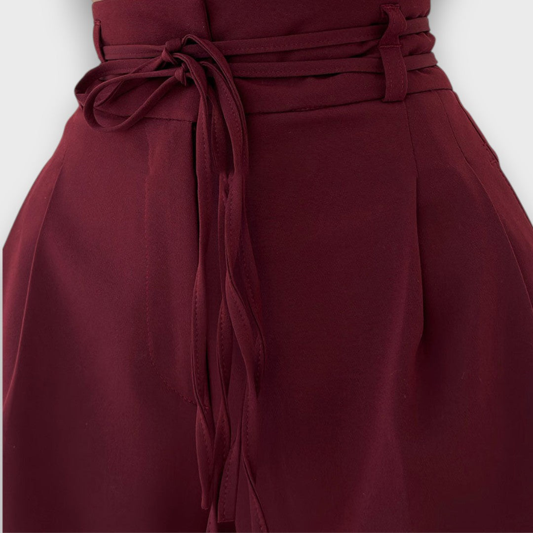 GIVA™ | Pantaloni a Vita Alta con Vestibilità Ampia