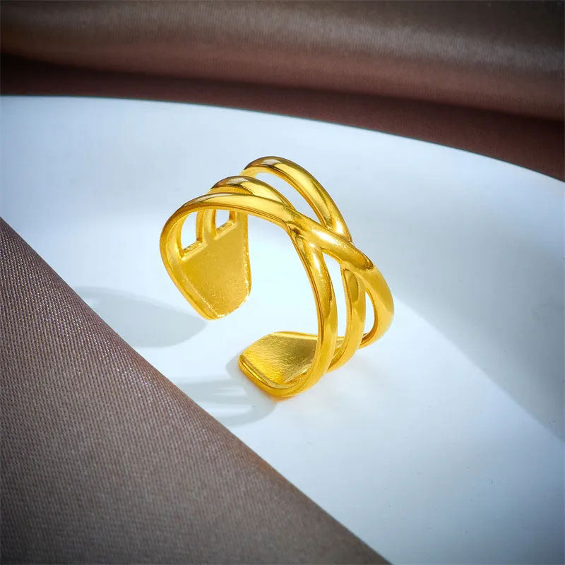LOURIZETH™ | Anello Elegante Intrecciato
