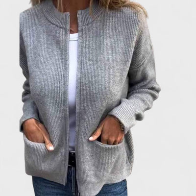 NOELLE™ | Cardigan in Maglia con Cerniera