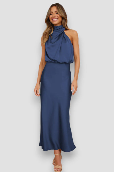 CARLINA™ | Abito in Raso Halter