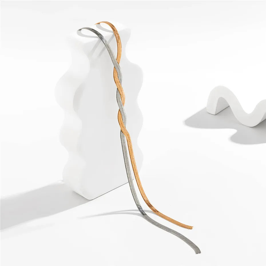 FLAIRA™ | Collana a Serpente Piatta