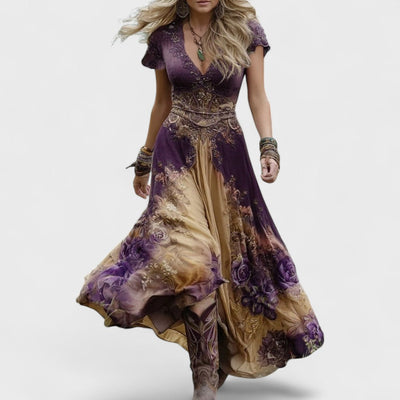 FLORA™ | Abito Boho Chic Floreale