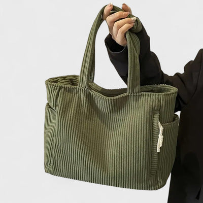 TILDA™ | Borsa tote a coste con cordoncino