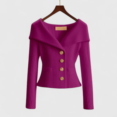 CLARIZA™ | Cardigan Elegante a Collo Largo