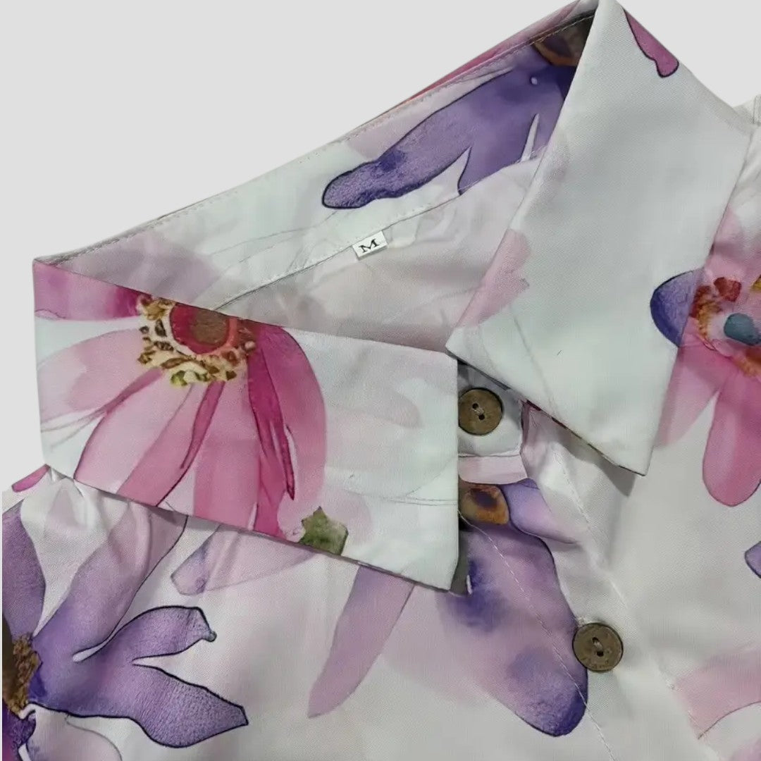 EMILIANA™ | Blusa Floreale Leggera a Maniche Lunghe