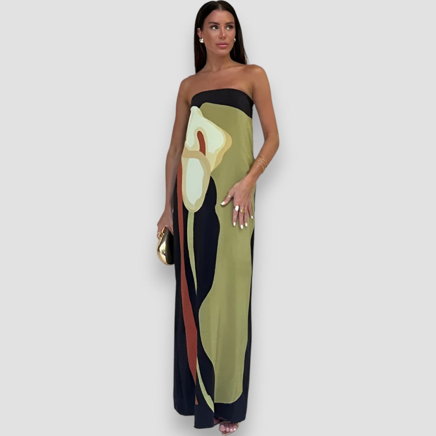 PAULA™ | Abito Lungo Senza Spalline