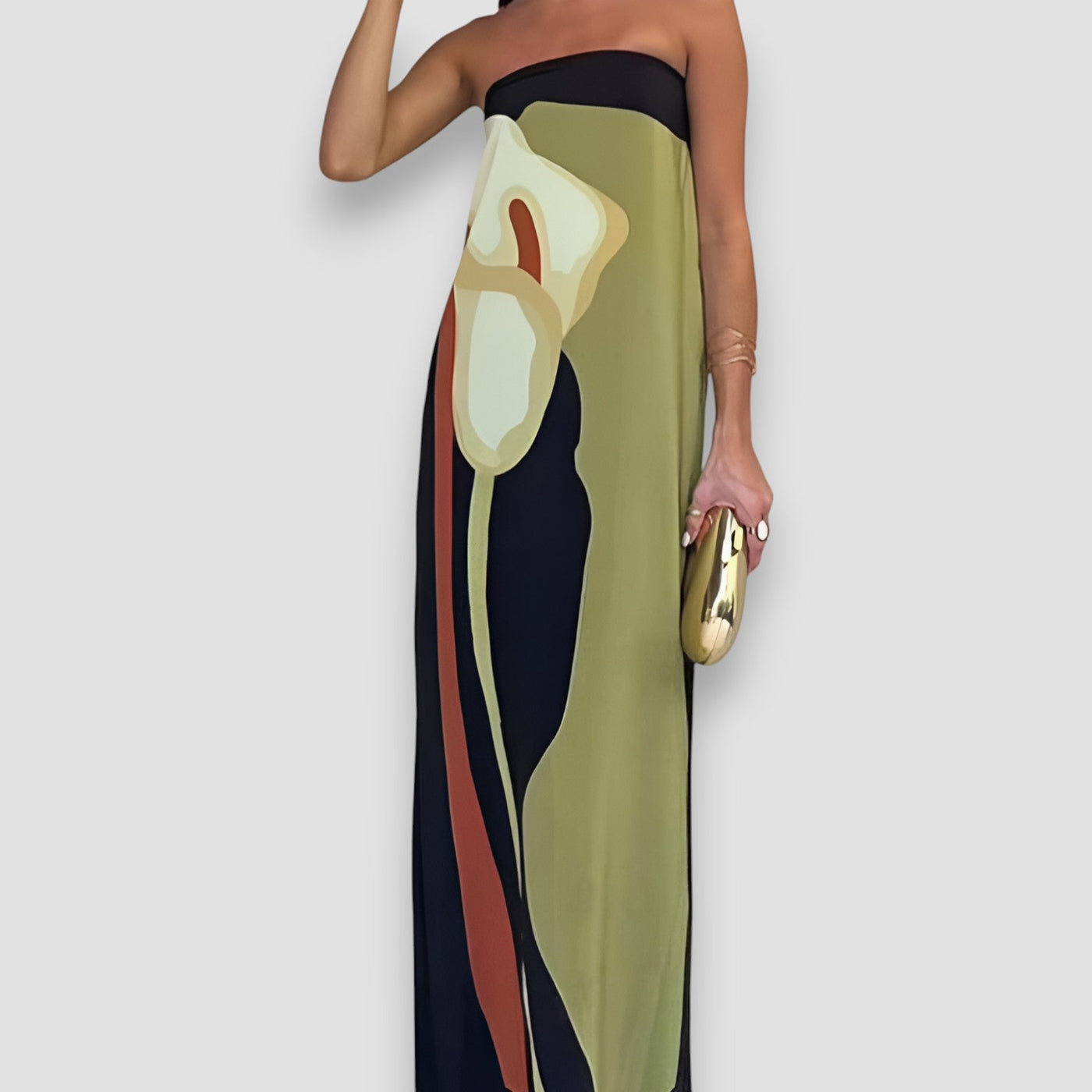 PAULA™ | Abito Lungo Senza Spalline