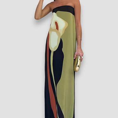 PAULA™ | Abito Lungo Senza Spalline