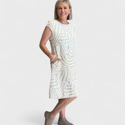 NELIA™ | Abito Vintage in Cotone Traspirante