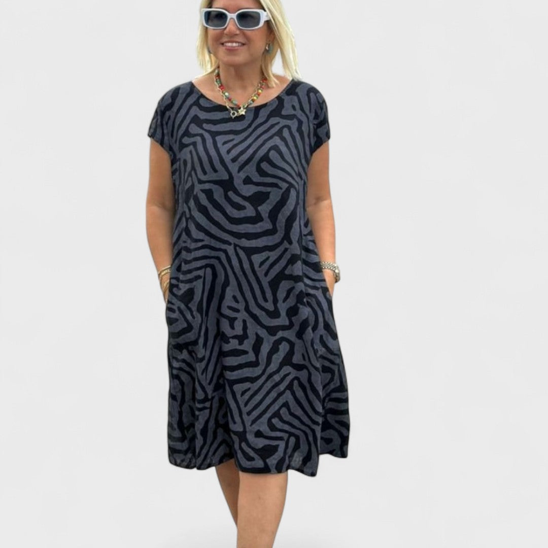 NELIA™ | Abito Vintage in Cotone Traspirante