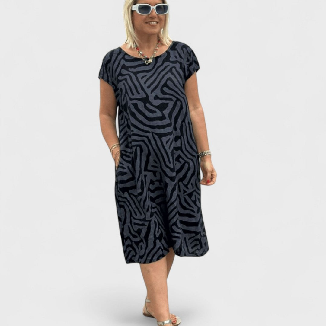 NELIA™ | Abito Vintage in Cotone Traspirante