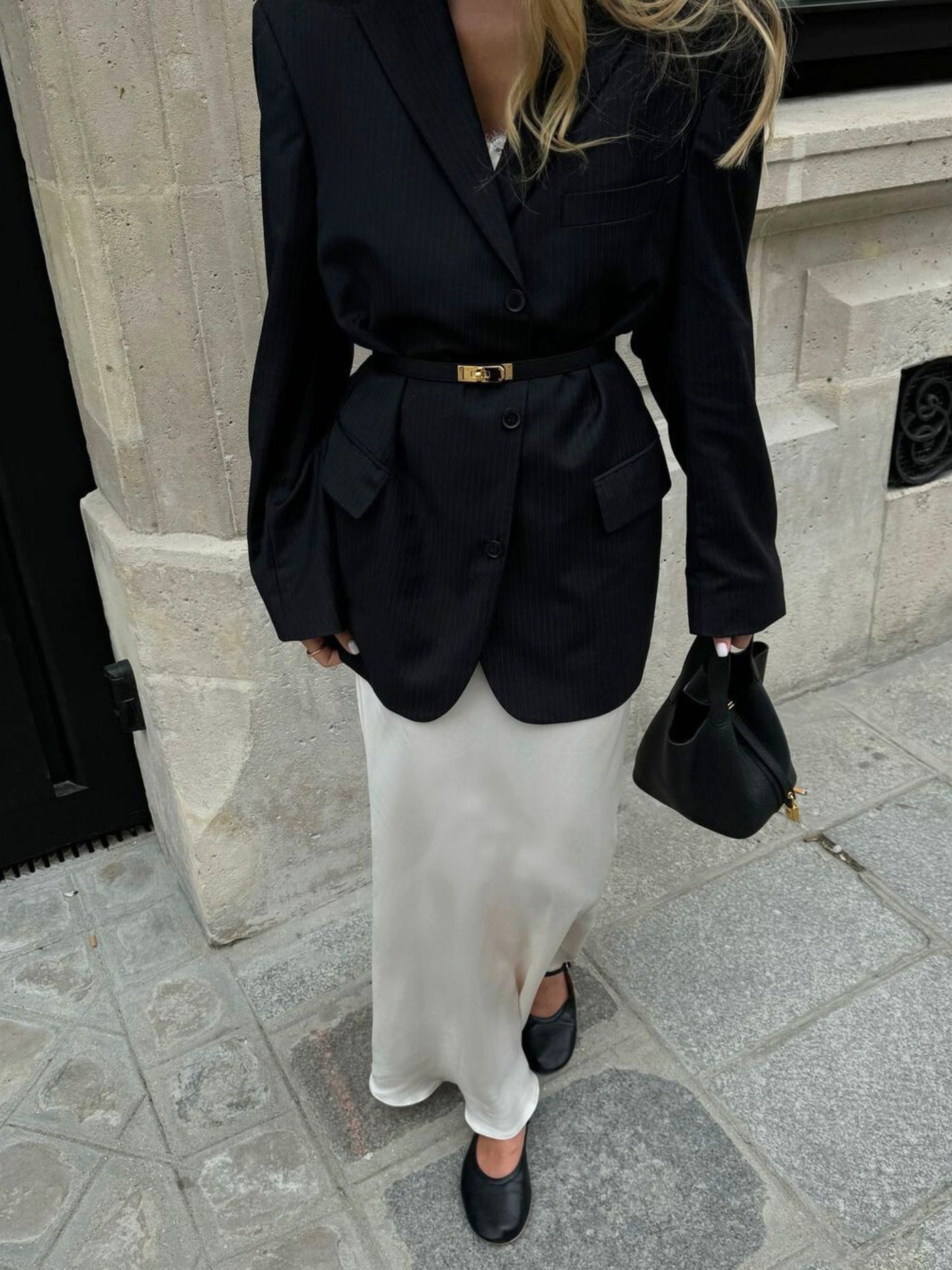 GLAIZA™ | Borsa a Secchiello con Dettaglio Dorato