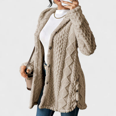 KATERINA™ | Cardigan con Cappuccio Lungo