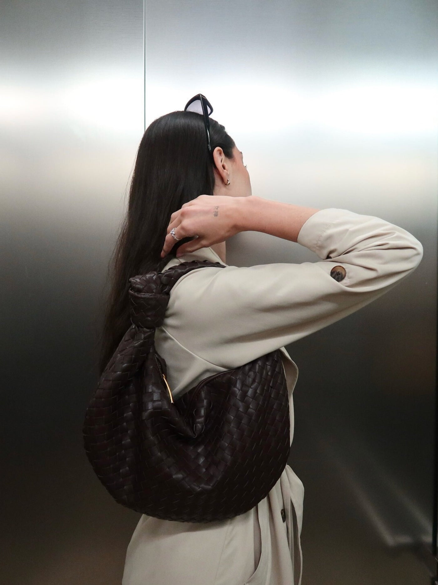 GISELLE™ | Borsa Intrecciata con Nodo Elegante