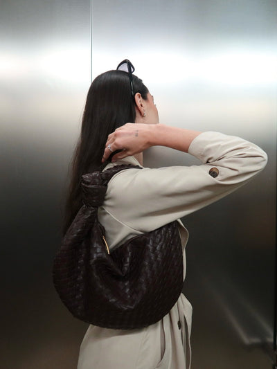 GISELLE™ | Borsa Intrecciata con Nodo Elegante