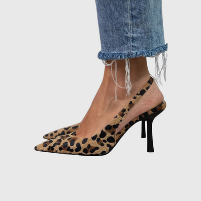 SEDA™ | Slingback Leopardate con Tacco a Spillo