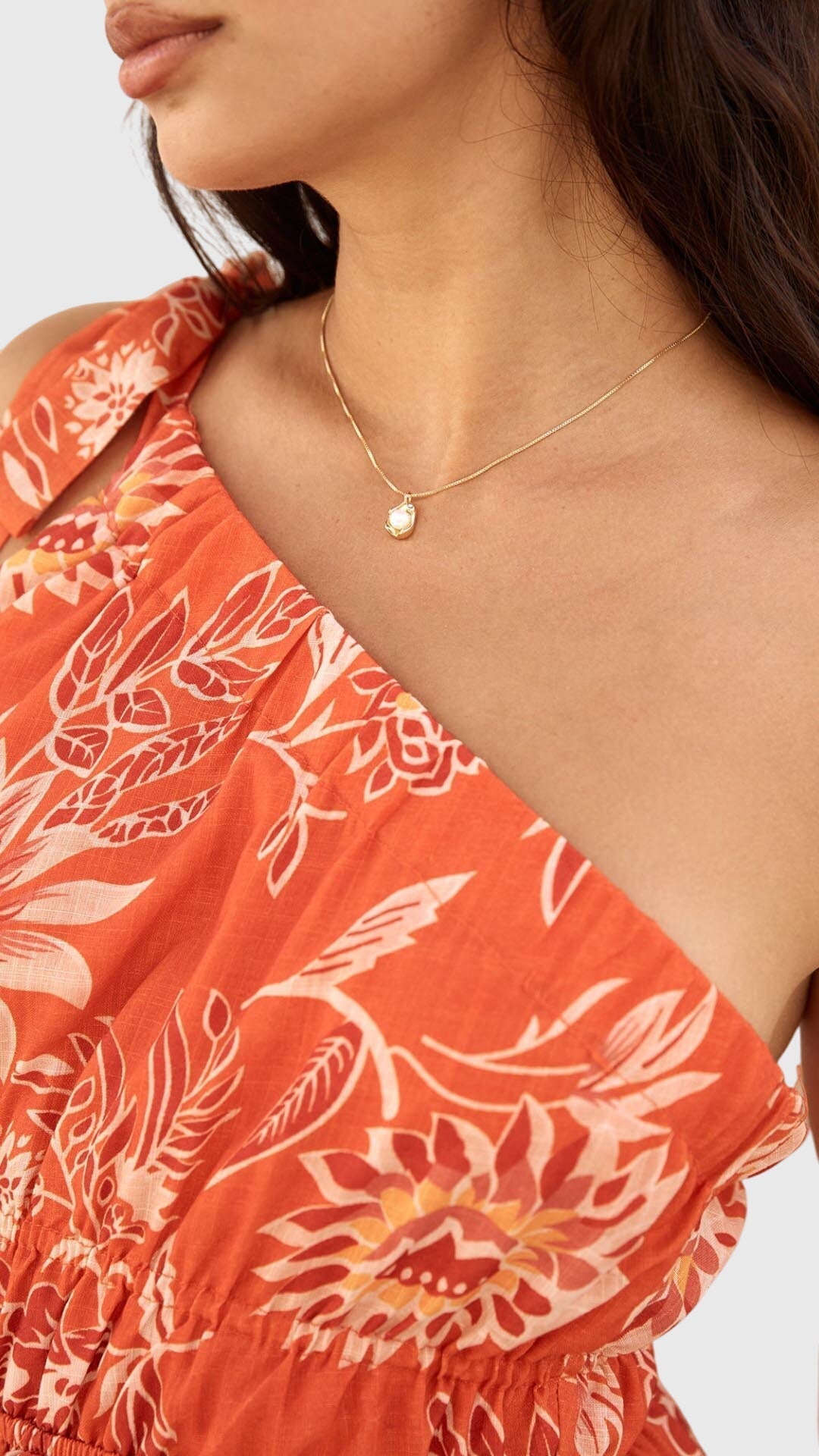 BAILEY™ | Collana con Pendente in Perla Dorata