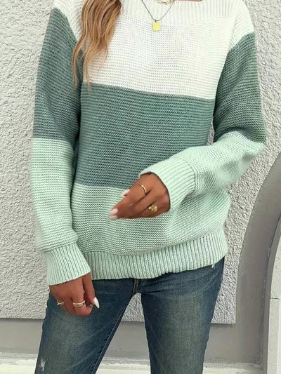 GIANNA™ | Maglione Cozy Chic a Blocchi di Colore