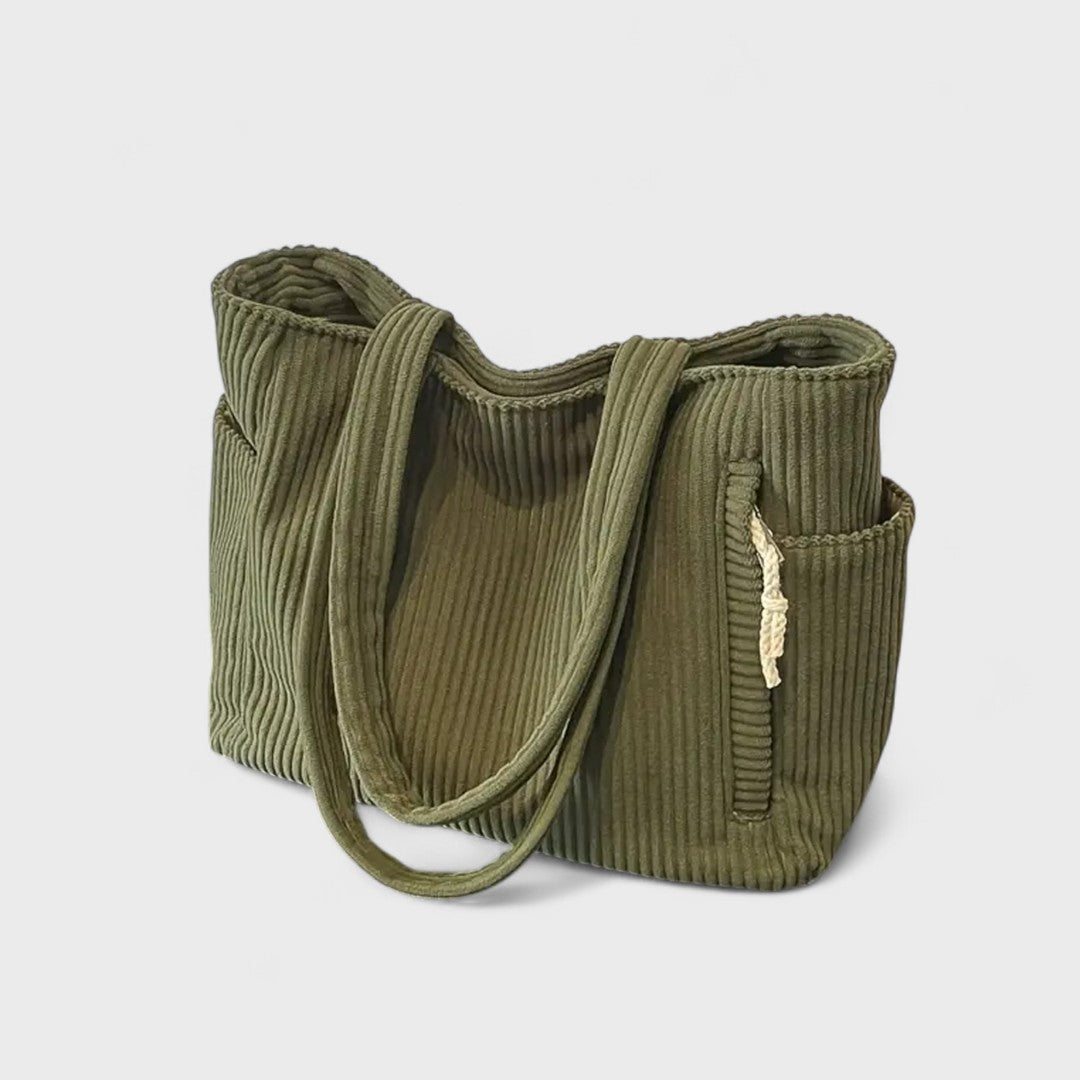 TILDA™ | Borsa tote a coste con cordoncino