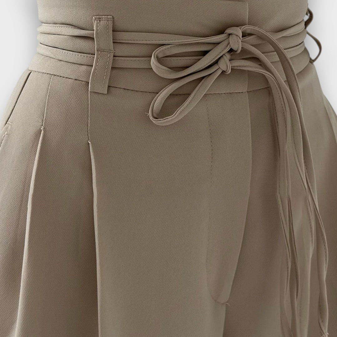 GIVA™ | Pantaloni a Vita Alta con Vestibilità Ampia