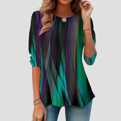 MARTA™ | Camicia Stampa Artistica a Maniche Lunghe