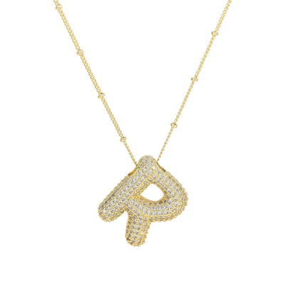 SAVANNAH™ | Collana con Lettera a Bolla in Zirconia