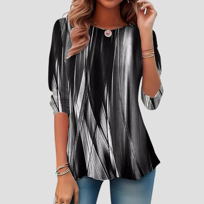 MARTA™ | Camicia Stampa Artistica a Maniche Lunghe