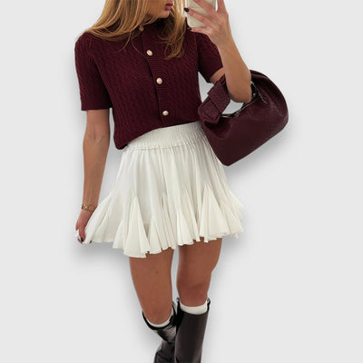 LIOVA™ | Cardigan Estivo con Bottoni Dorati