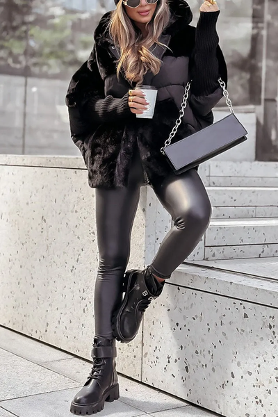 NARELLA™ | Piumino Invernale con Dettagli in Teddy