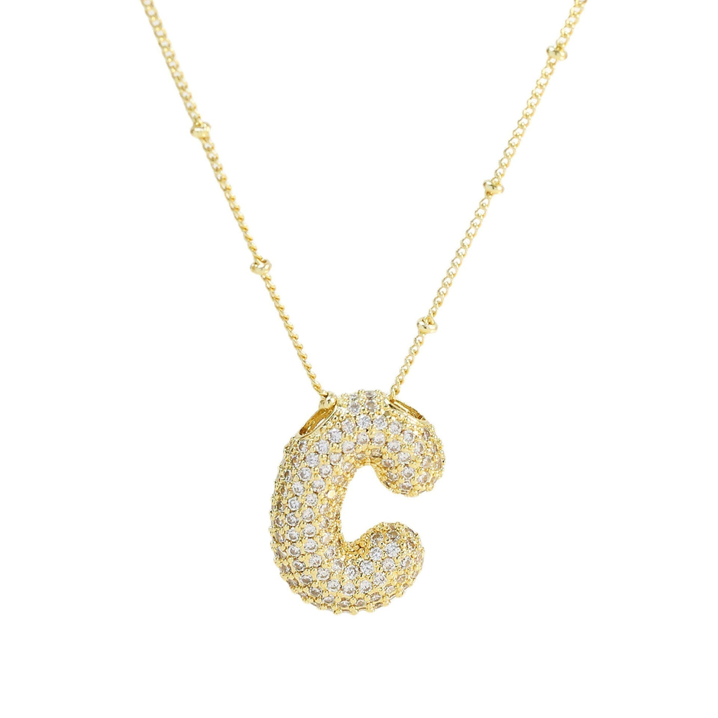 SAVANNAH™ | Collana con Lettera a Bolla in Zirconia