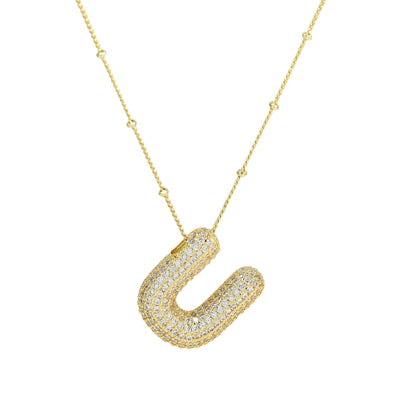 SAVANNAH™ | Collana con Lettera a Bolla in Zirconia
