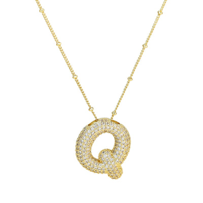 SAVANNAH™ | Collana con Lettera a Bolla in Zirconia