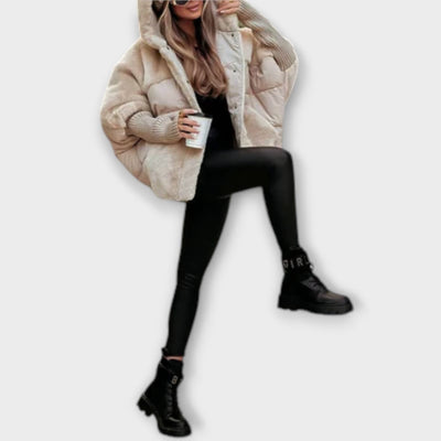 NARELLA™ | Piumino Invernale con Dettagli in Teddy