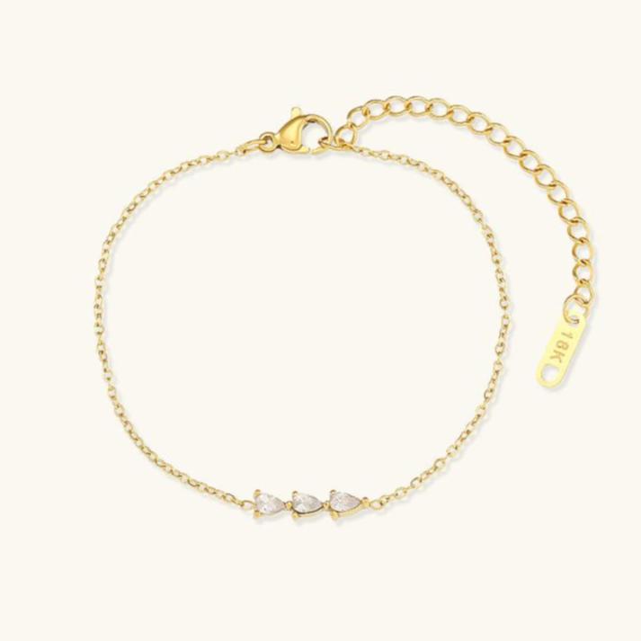 DANUTA™ | Bracciale con Zirconia a Goccia