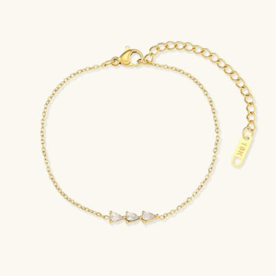DANUTA™ | Bracciale con Zirconia a Goccia