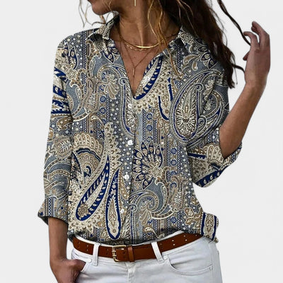 TESS™ | Camicia Stampa Artistica a Maniche Lunghe