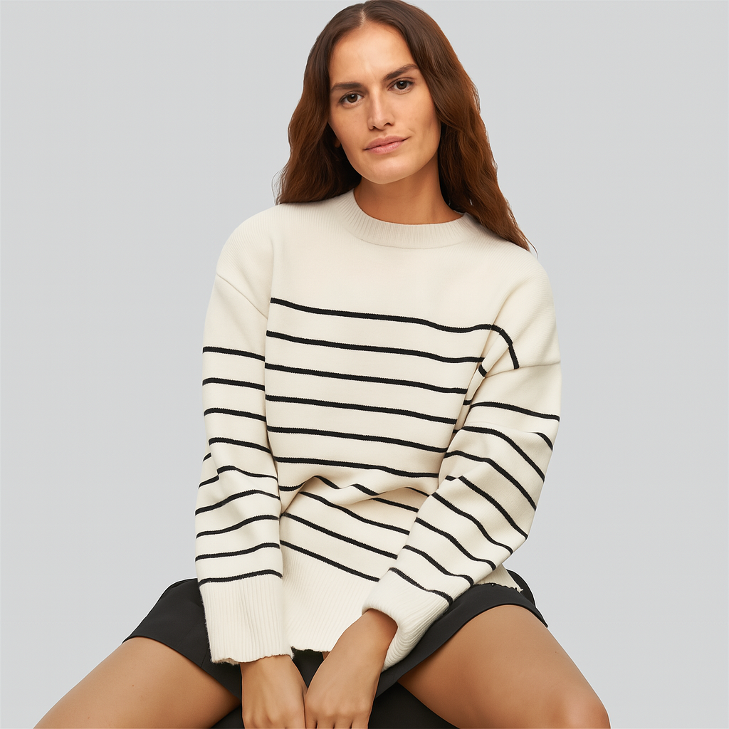 LOUISE™ | Maglione Baggy Striato