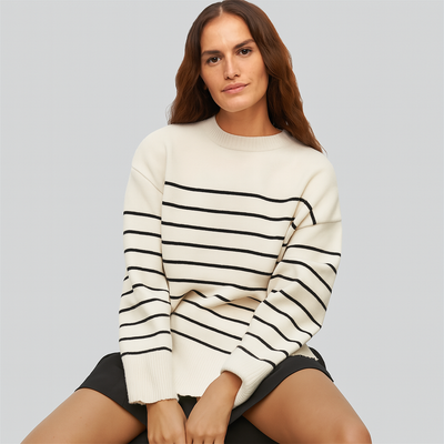 LOUISE™ | Maglione Baggy Striato