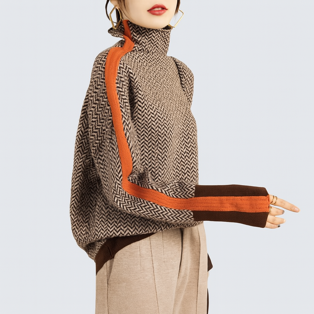 AMORE A PRIMA VISTA™ | Maglione a Collo Alto Donna