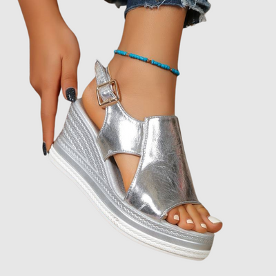 RITA™ | Sandali Ortopedici in Pelle Lucente