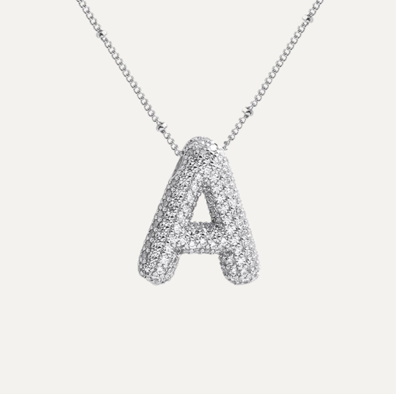 SAVANNAH™ | Collana con Lettera a Bolla in Zirconia