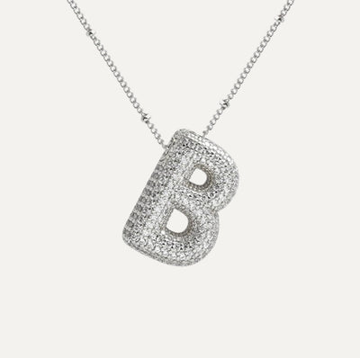 SAVANNAH™ | Collana con Lettera a Bolla in Zirconia