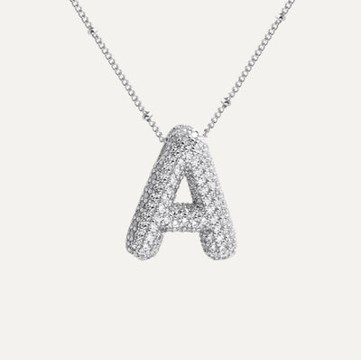 SAVANNAH™ | Collana con Lettera a Bolla in Zirconia