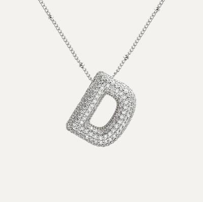 SAVANNAH™ | Collana con Lettera a Bolla in Zirconia