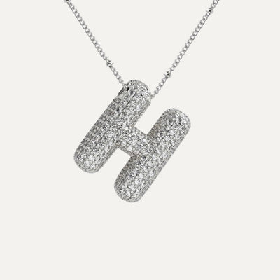 SAVANNAH™ | Collana con Lettera a Bolla in Zirconia