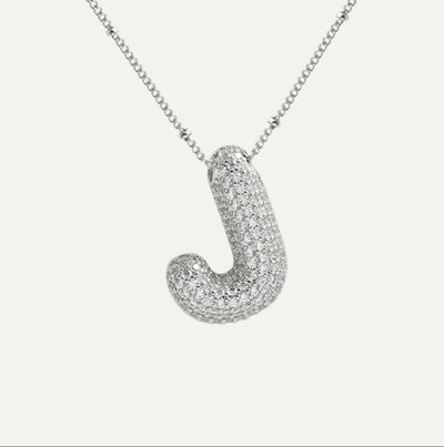 SAVANNAH™ | Collana con Lettera a Bolla in Zirconia