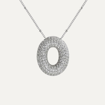 SAVANNAH™ | Collana con Lettera a Bolla in Zirconia