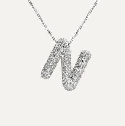 SAVANNAH™ | Collana con Lettera a Bolla in Zirconia